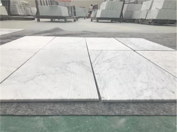 Bathroom white marble tile