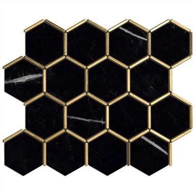 Tíleanna Balla Mósáic Honeycomb