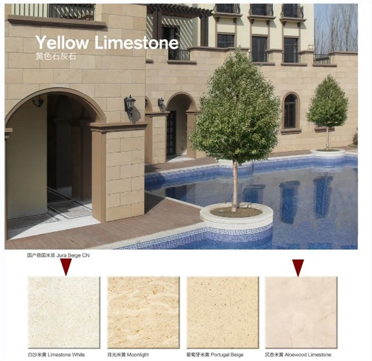 Beige Limestone For Flooring Tiles